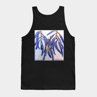 Blue Gums 8 - Monoprint Tank Top